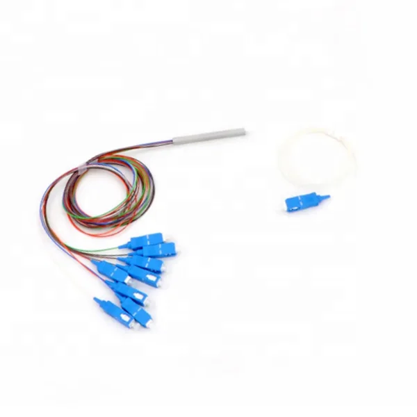 1x8 PLC Splitter Single Mode SM Mini Type Fiber Optic PLC Splitter with SC/UPC Connector f