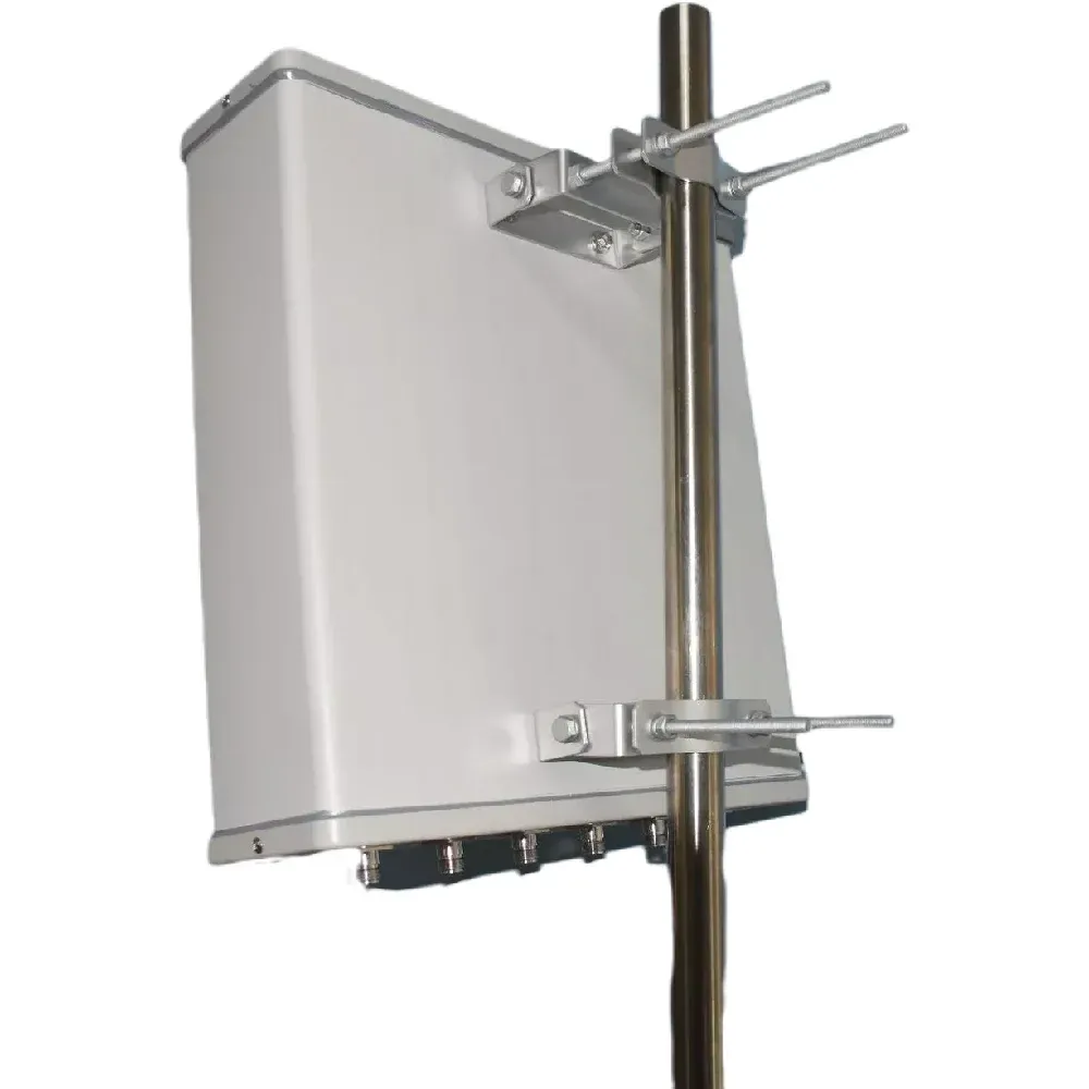 Six-port 698-2700MHz 7/12dBi three-network universal full-frequency dual-polarization plate antenna sector plate antenna-boxintelecom
