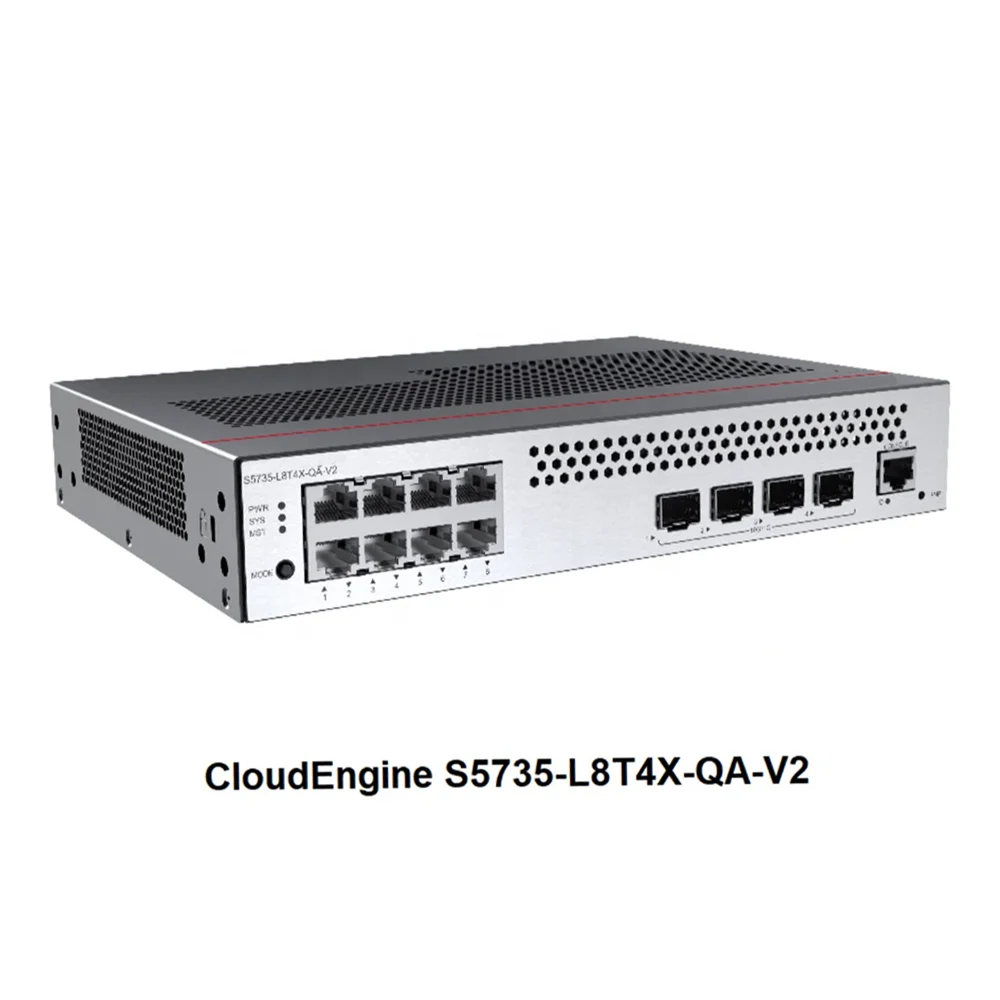 CloudEngine S5700 Series Switches S5735-L8T4X-QA-V2 (98012073) (8*10/100/1000BASE-T Ports Ethernet Enterprise Switch-boxintelecom