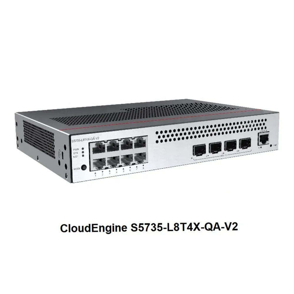 CloudEngine S5700 Series Switches S5735-L8T4X-QA-V2 (98012073) (8*10/100/1000BASE-T Ports Ethernet Enterprise Switch-boxintelecom