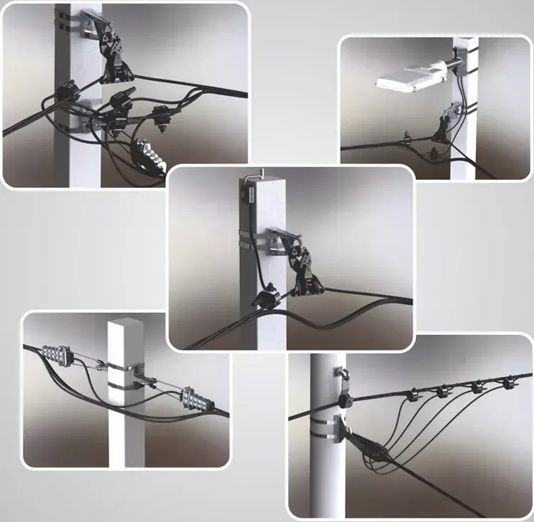 High Tension Wedge Type Fiber Optic Anchor Dead End Tension Clamp PA2000 for FTTH GSM Plas