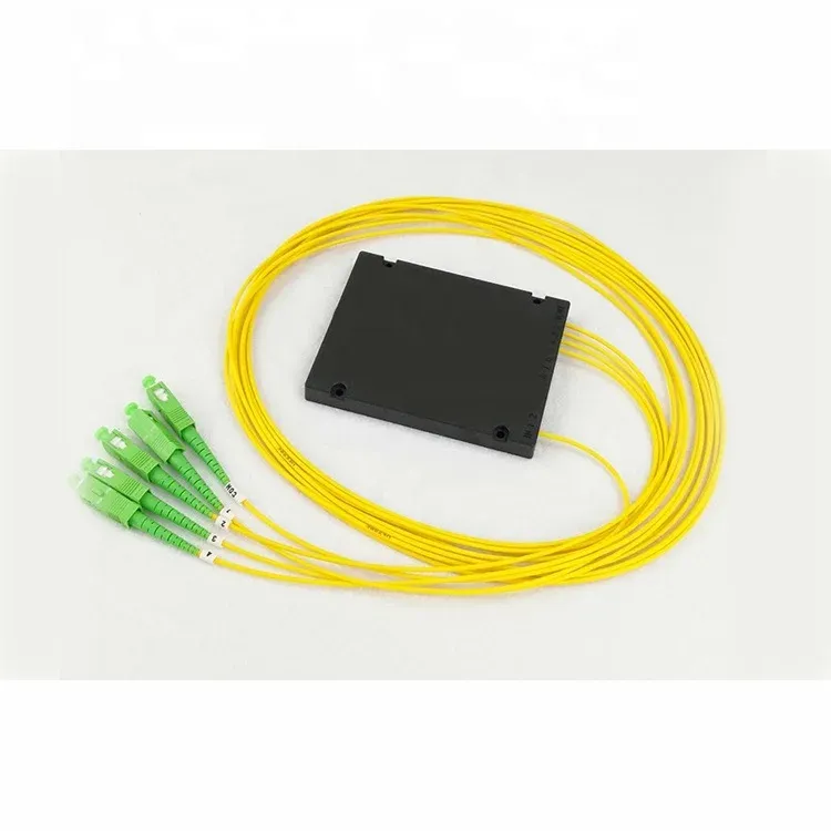 High quality  1x4 ABS BOX Fiber Optic Splitter With Connector SC/APC-boxintelecom