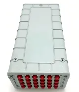 24 Core Plastic Fiber Optic Splice Terminal Box ABS Outdoor FTTH Distribution Closure Comp