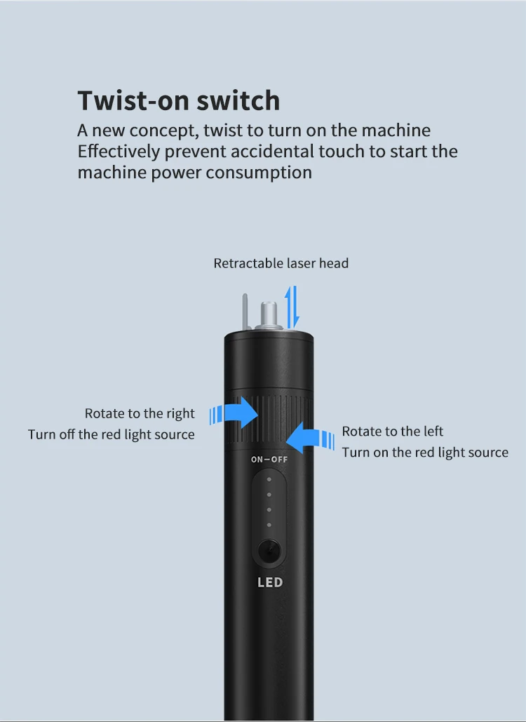 VFL B5S Fiber Optic Visual Fault Locator Laser Pen Pointer 5mw 15mw 20mw 30mw Metal Rotati