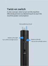 VFL B5S Fiber Optic Visual Fault Locator Laser Pen Pointer 5mw 15mw 20mw 30mw Metal Rotati