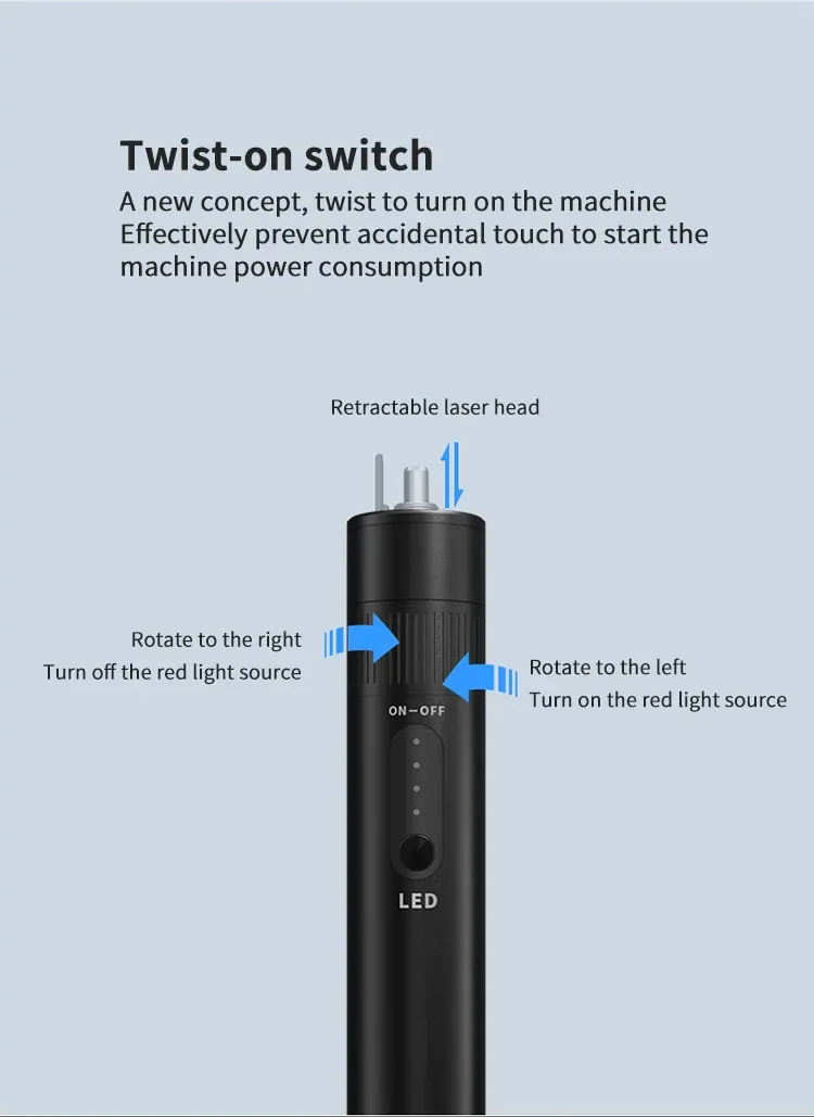 VFL B5S Fiber Optic Visual Fault Locator Laser Pen Pointer 5mw 15mw 20mw 30mw Metal Rotati