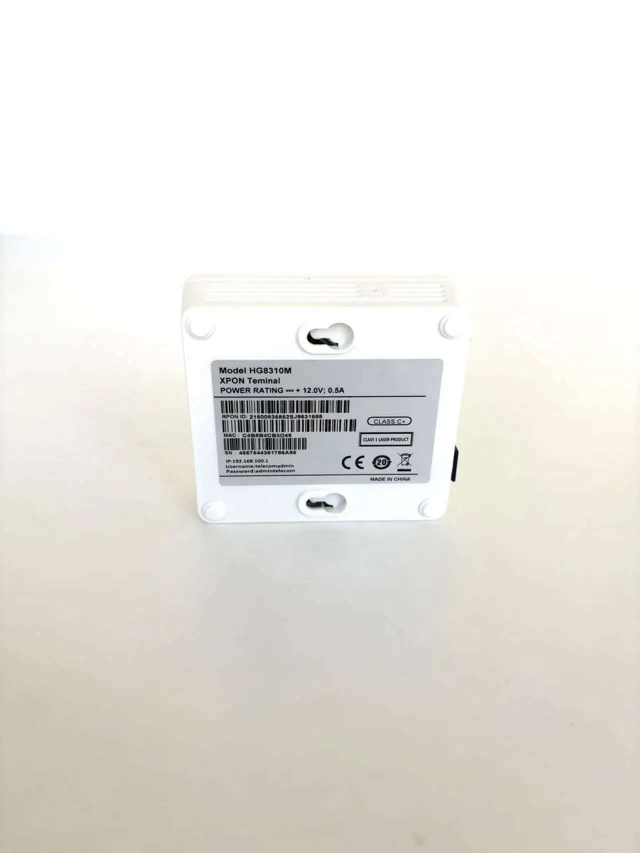 Hot Sale HG8310M GPON ONT FTTH Fiber Optic Telecom RJ45 POE AC Powered 1GE+1GPON/EPON Port 1 Year Warranty 5
