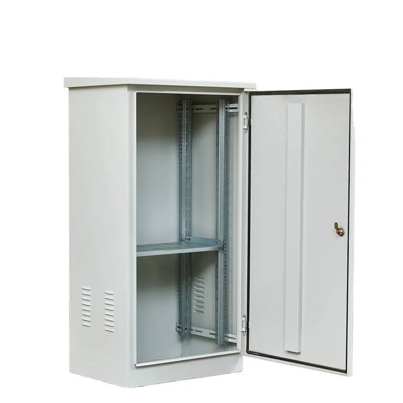 Outdoor Network Communication Cabinet Wall Mounted Floor Standing 42U 38U 32U Stainless Steel IP55 Rainproof Rust Proof Power-boxintelecom