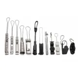 Fiber Optic Flat Types 304 Steel Drop Cable Tension Clamp Fiber Optic Drop Wire Cable Clam