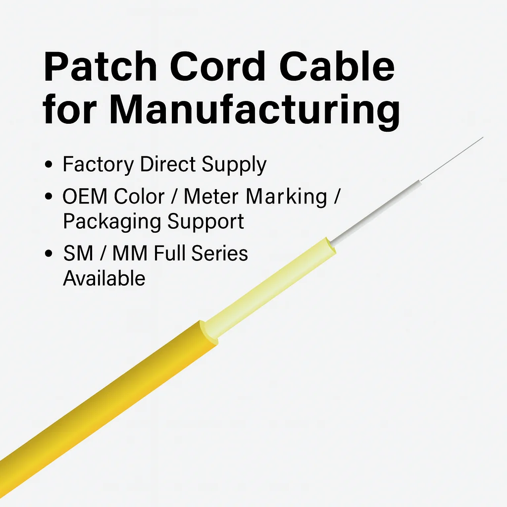 1-24 Core GJFJV Indoor FTTH Fiber Optic Patch Cord OM1/OM2/OM3/OM4 Multi-Core Tight-Buffer