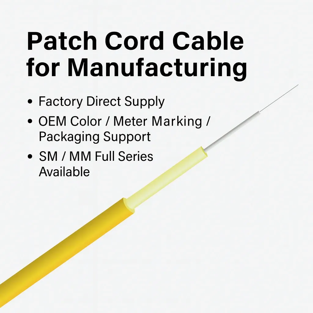 1-24 Core GJFJV Indoor FTTH Fiber Optic Patch Cord OM1/OM2/OM3/OM4 Multi-Core Tight-Buffer