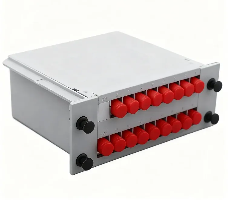 FC Series 1x8 / 1x16 Plug-in PLC Fiber Optic Splitter - Telecom Grade Singlemode Optical D