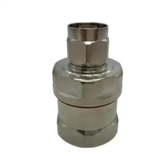 RF Adaptor N Male Leaky Feeder RF Connector for 1-1/4" Cable with Brass and Low PIM Good Q
