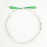 Factory Price SC/APC-SC/APC 3.0MM G657A1 White Color Singlemode Simplex Fiber Optic Patchc