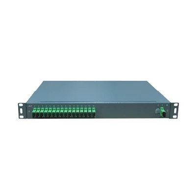 High Quality 1U Rack Mount PLC Splitter 1x16 SM Cassette Module with SC/APC Abs for 4G & 3