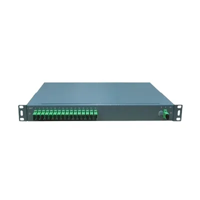 High Quality 1U Rack Mount PLC Splitter 1x16 SM Cassette Module with SC/APC Abs for 4G & 3