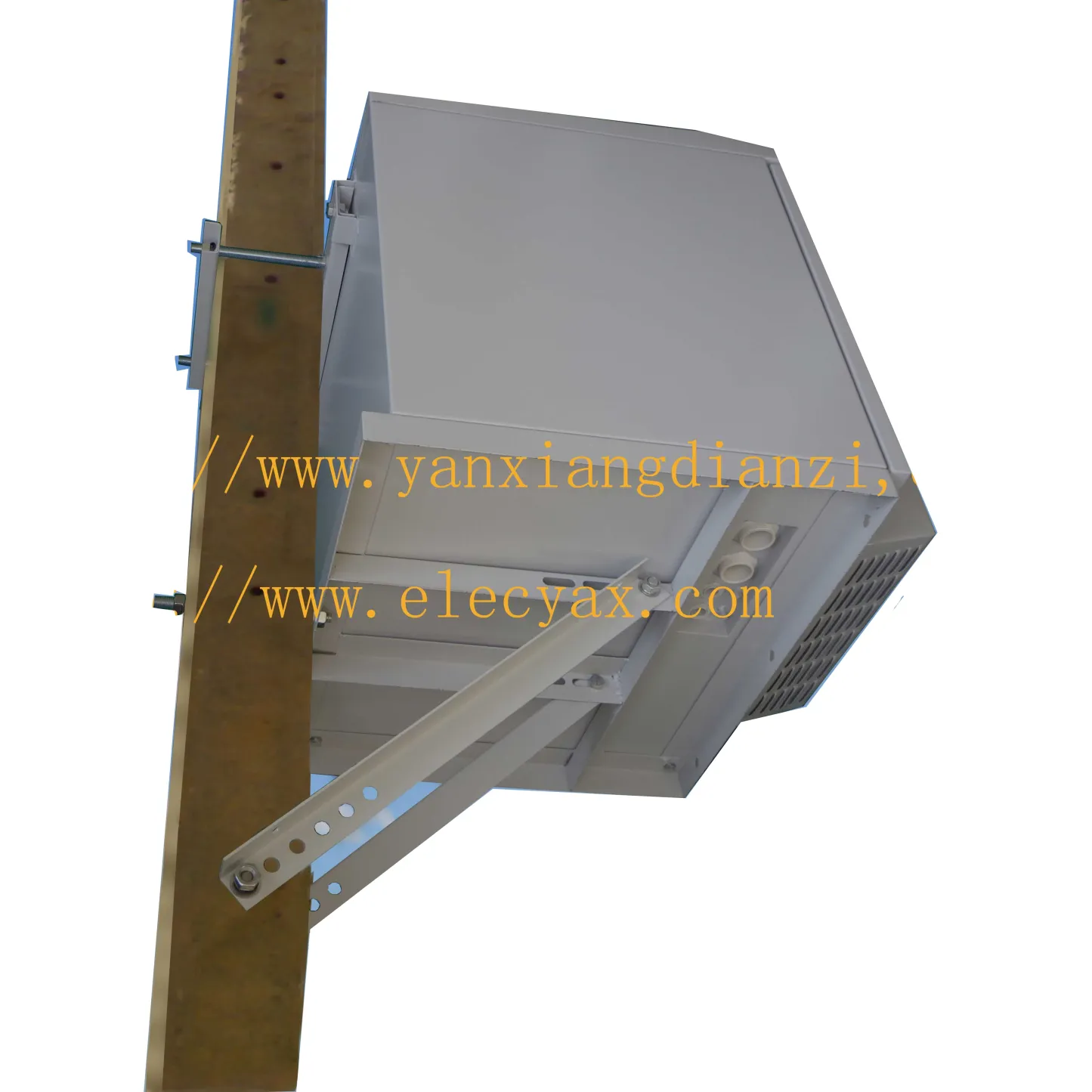 Galvanized Steel 6U Outdoor Telecom Cabinet Pole or Wall Mounted Electrical Enclosure Control Box-boxintelecom