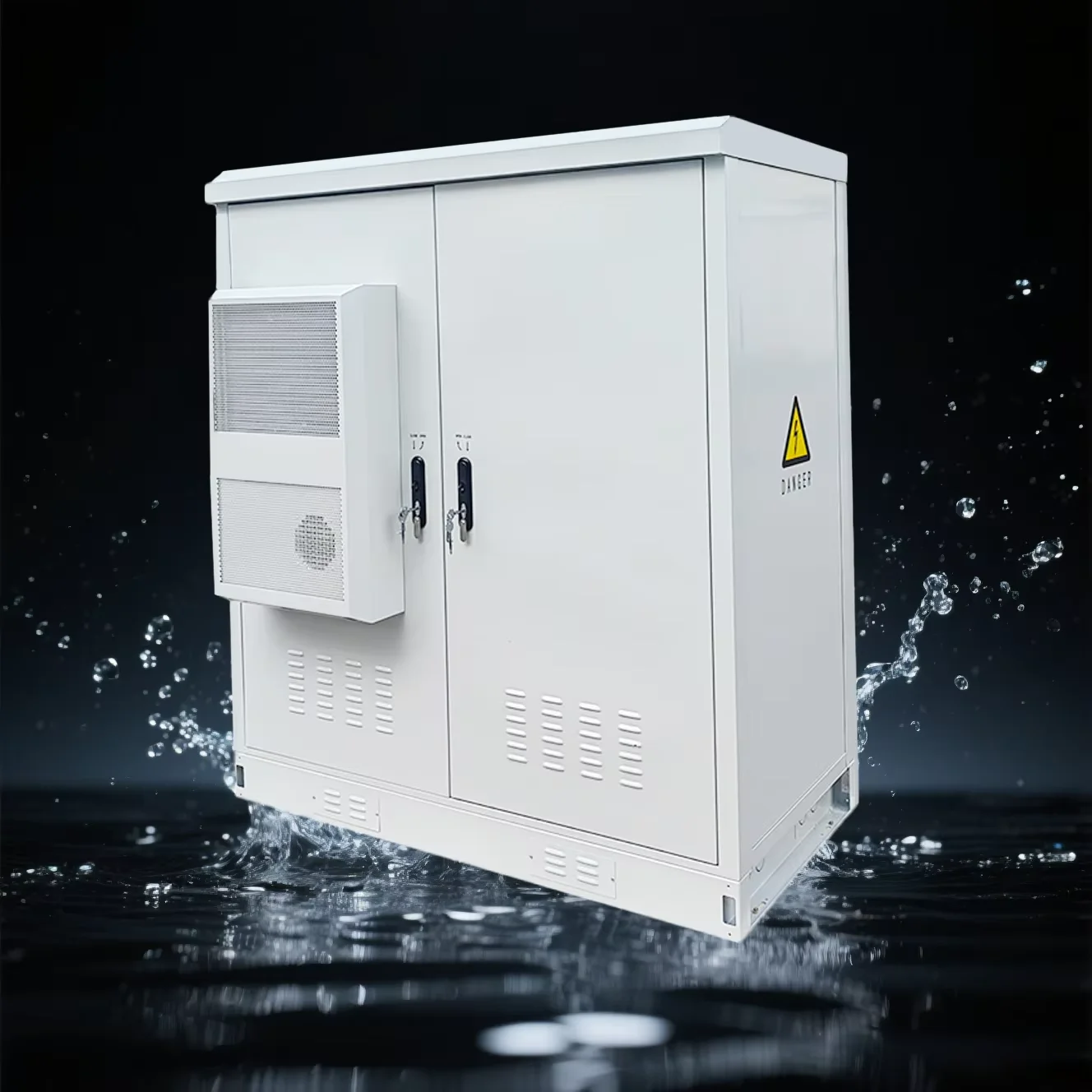 RH OEM ODM Outdoor Two-Compartment 30U Battery Cabinet IP55 Energy Storage Aluminum Steel Powder Coated Stainless Steel-boxintelecom