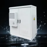 RH OEM ODM Outdoor Two-Compartment 30U Battery Cabinet IP55 Energy Storage Aluminum Steel 