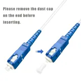 SIMPLEX 9/125um LSZH White 1m SC/UPC Fiber Jumper Optical Patch Cord SC Fiber Optic Patch 