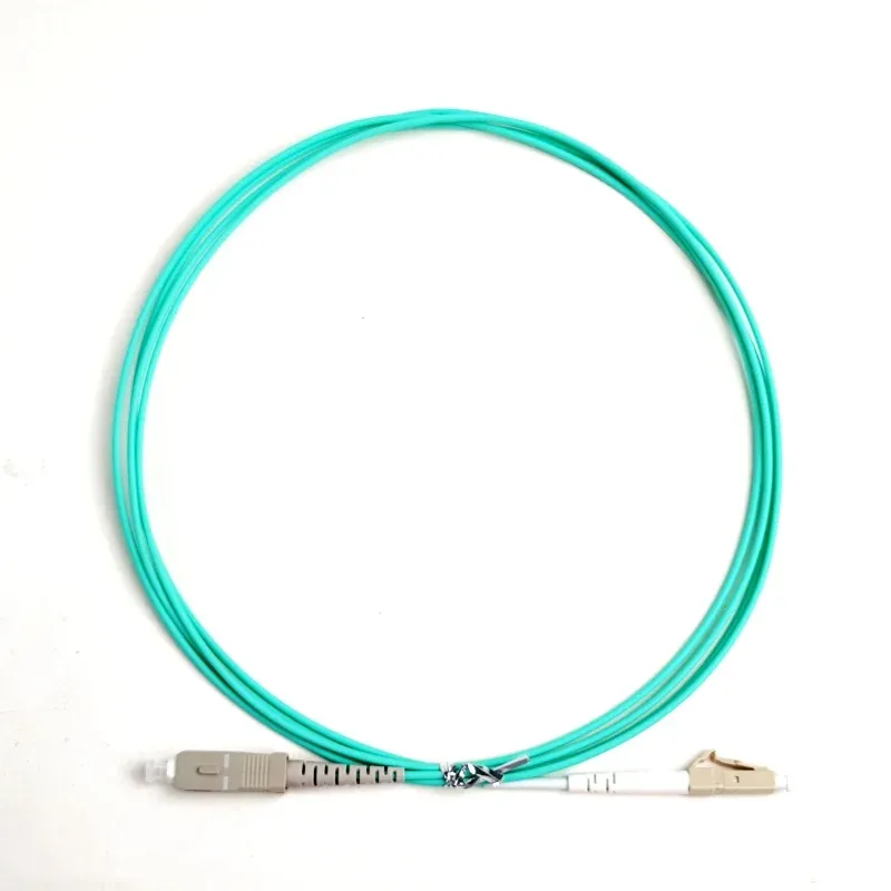 1.6mm Multimode Fiber Optic Patchcord (om3) Aqua  Fiber Patch Coresc Upc -lc  Upc  1m 2m 3m   Patch Cord-boxintelecom