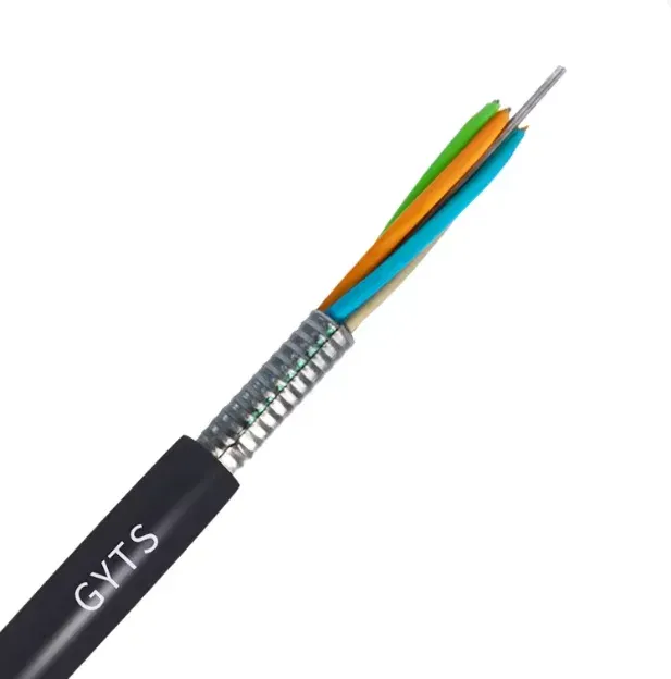 GYTS Outdoor Armored Optical Fiber Cable Single Mode G652D Communication Cable for Telecom