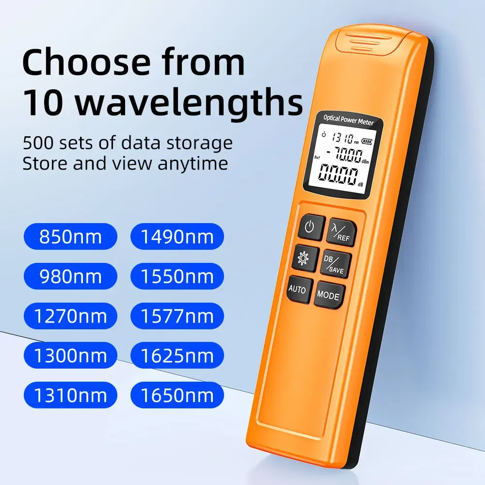 New Pen Type OPM 10 Wavelengths Optical Power Meter Accurate Measurementdrop Resistant and