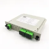 FTTH Cassette Type 1*4 Fiber PLC Splitter Lgx Splitter Cassette Box Lgx Type SC/APC 1X8 PL