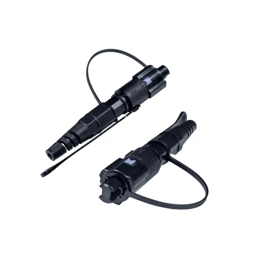 IP68 Outdoor Waterproof Hardened LC Armored Fiber Optic Patch Cord Assembly Pullable Push 