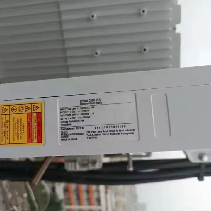 RRU Direct Power Supply 2000W 48V Outdoor AC/DC Module IP65 Protection 98% Efficiency-Model ZXDD01 D2000 V5.5 for 4G/5G Telecom-boxintelecom