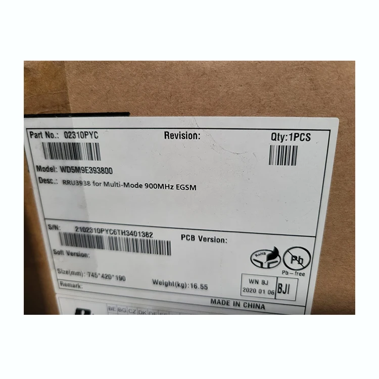 RRU3938 02310PYC 900M EGSM 2T2R Telecom Parts