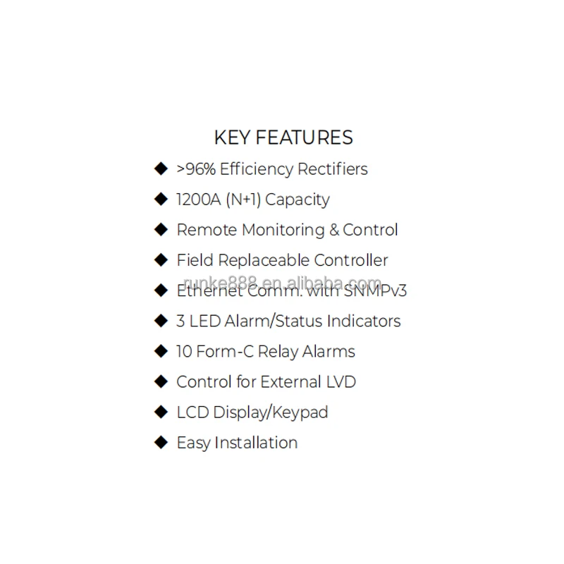 Unipower Guardian Bulk M42 19" Rack-Mount Bulk DC Power System - 48VDC 1200A N+1 Field Replaceable Controller-boxintelecom
