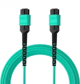 Premium MPO/MTP Patch Cord 16 Core OM3 Multimode Fiber Cable LSZH Low Loss IL0.35dB FTTH 4