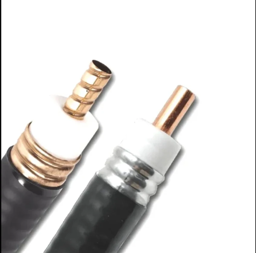 Feeder Cable 1/4" Superflexible RF50-6 Copper Corrugated Coaxial Cable (Fire Retardant) DC Use