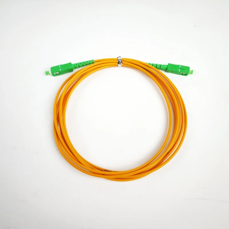 Optical Fiber Optic Patch Cord Equipment SC/APC-SC/APC FTTH Single Mode 1M 2M 3M Fiber Jum