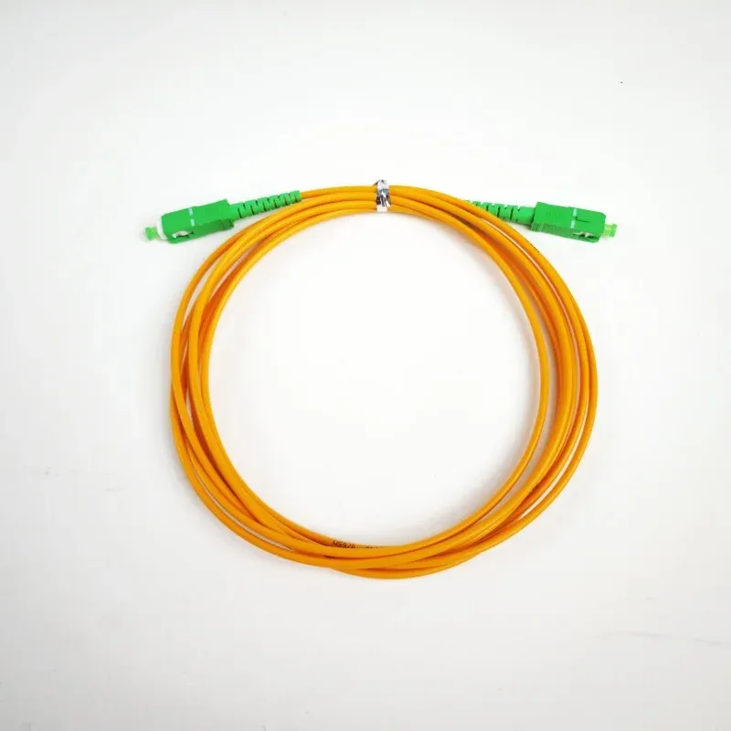 Optical Fiber Optic Patch Cord Equipment SC/APC-SC/APC FTTH Single Mode 1M 2M 3M Fiber Jum