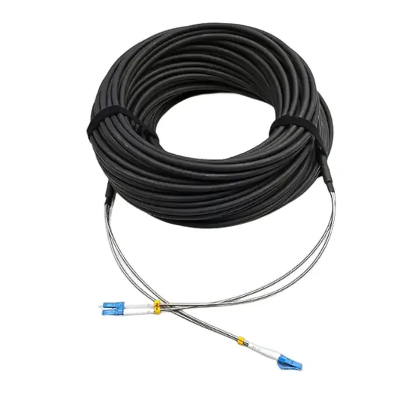 Optical Cable Assembly DLC/UPC to DLC/UPC Single-mode 2 Cores GYFJH-2G.657A2 Armored Branc