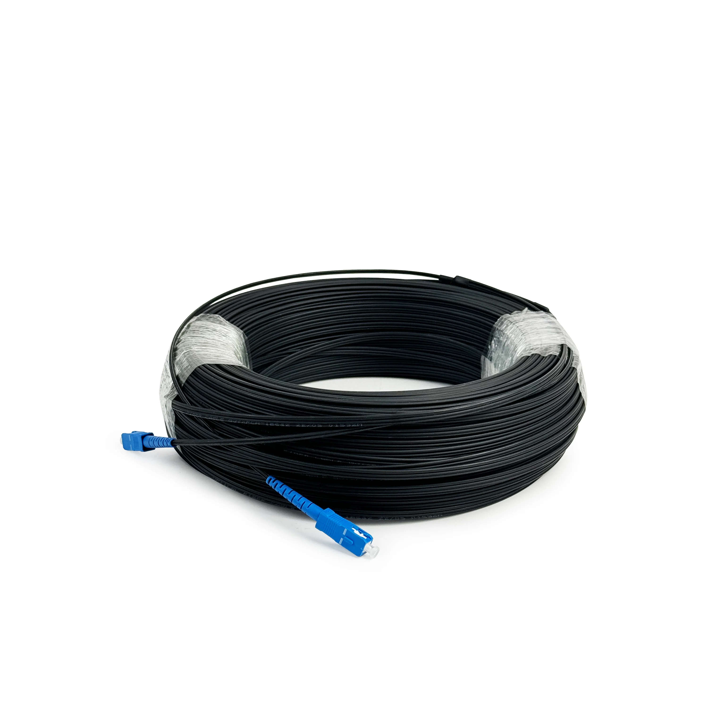 Qingdao APT Factor Price Manufacturing 3m~250m Drop Cable Fiber Optic  SC/APC SM G657A1 Outdoor Patch Cord-boxintelecom