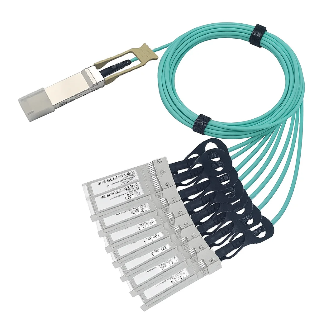 SURFIBER 400G QSFP-DD to 8x50G SFP56 Breakout Active Optical Cable with 1 Year Warranty fo