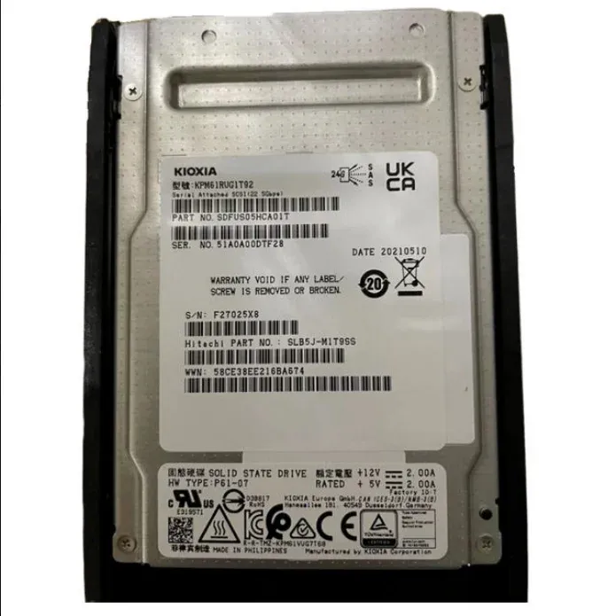 Original Server SSD 1.92TB SAS Interface Disk Body PM1643A Model 5563931-A with Dedicated