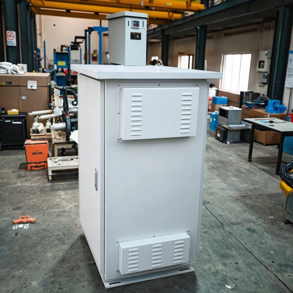 Outdoor Integrated Cabinet IP55 Waterproof Electronic Instrument Enclosure 5G Network Base Station Server Tower Aluminum Steel-boxintelecom