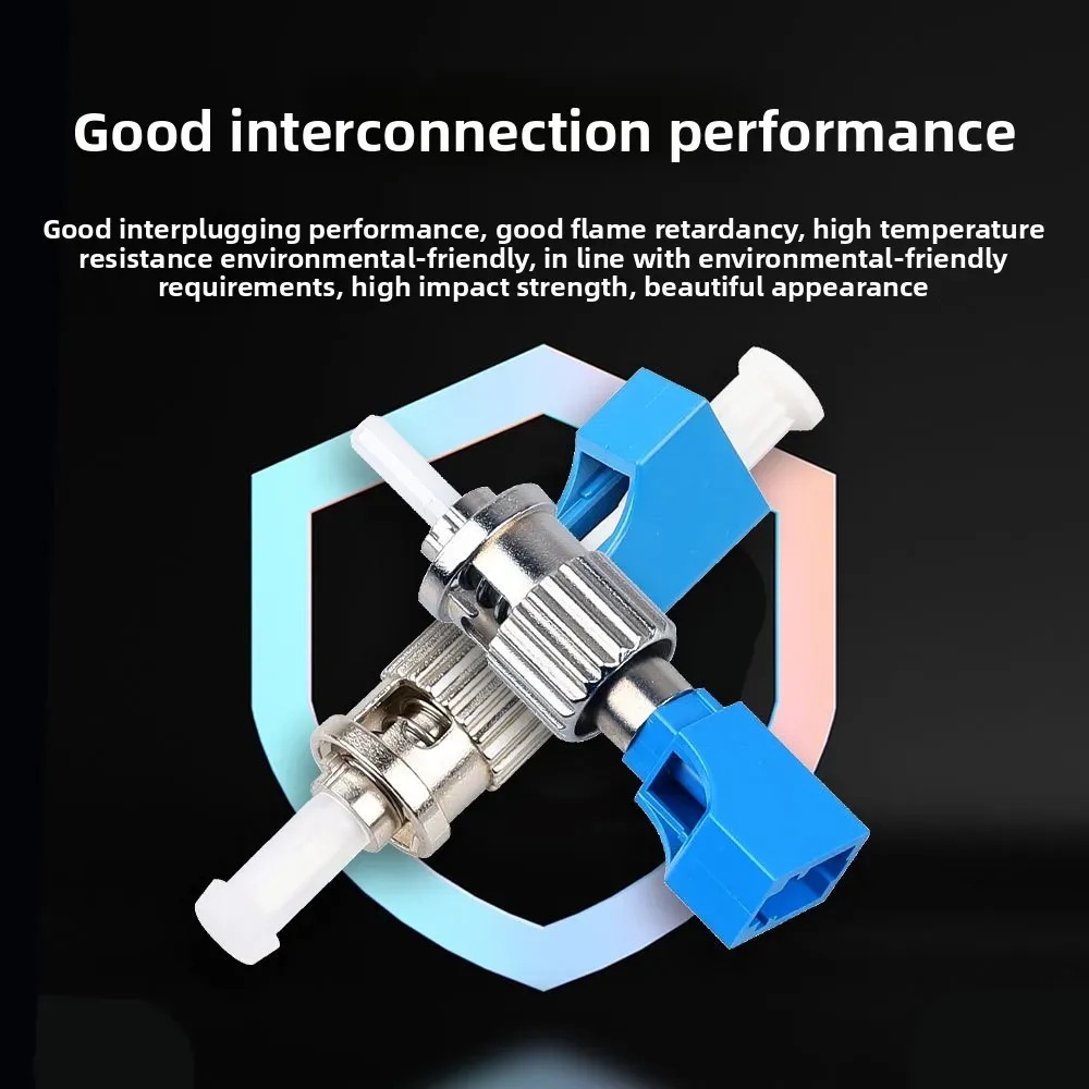 Converter Coupling Adapter Flange Connector ST-LC Fiber Optic Adapter for FTTH Male-ST to 