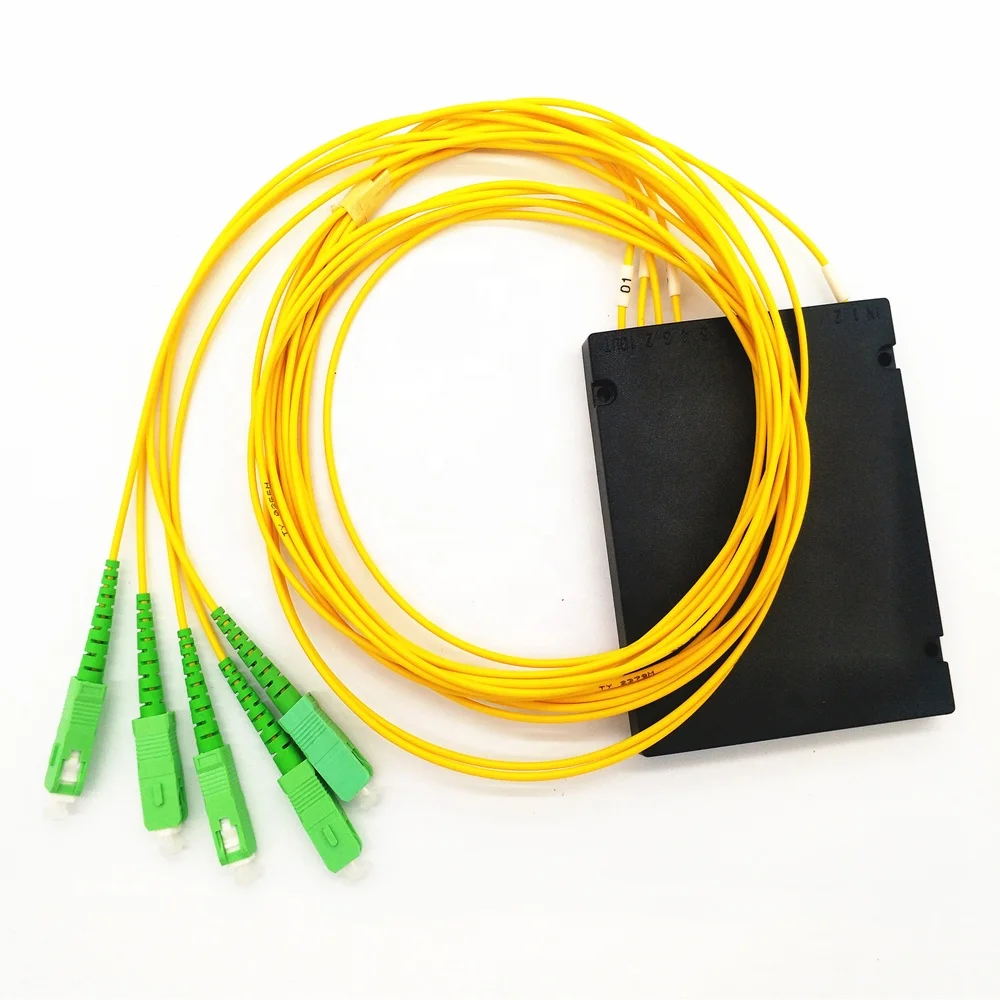 High quality  1x4 ABS BOX Fiber Optic Splitter With Connector SC/APC-boxintelecom