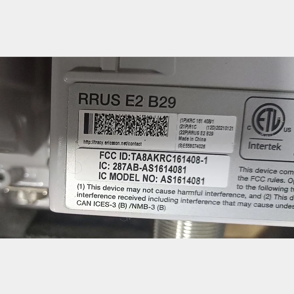 Original Used 2G/3G/4G RRU RRUS E2B29 KRC 161 408/1 Communication Equipment Part Base Station Equipment-boxintelecom