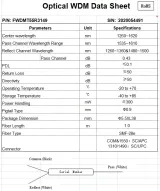 WDM 1310 / 1490 / 1550nm Fiber Optic Coupler, Optical Fiber Splitter Loss Wdm Optic Transp