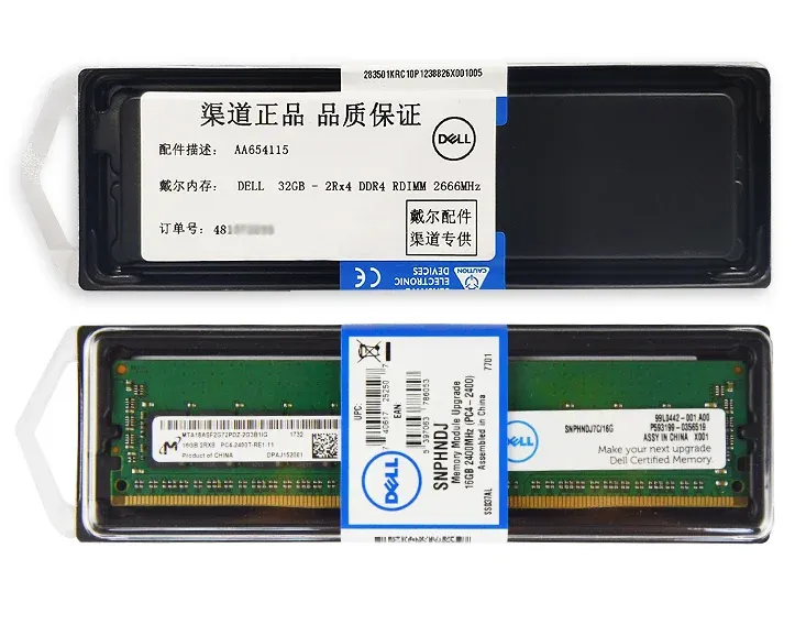 Dell Original RAM DDR4 32G 2400 2666 2933 Server Workstation Memoria Ram Ddr4