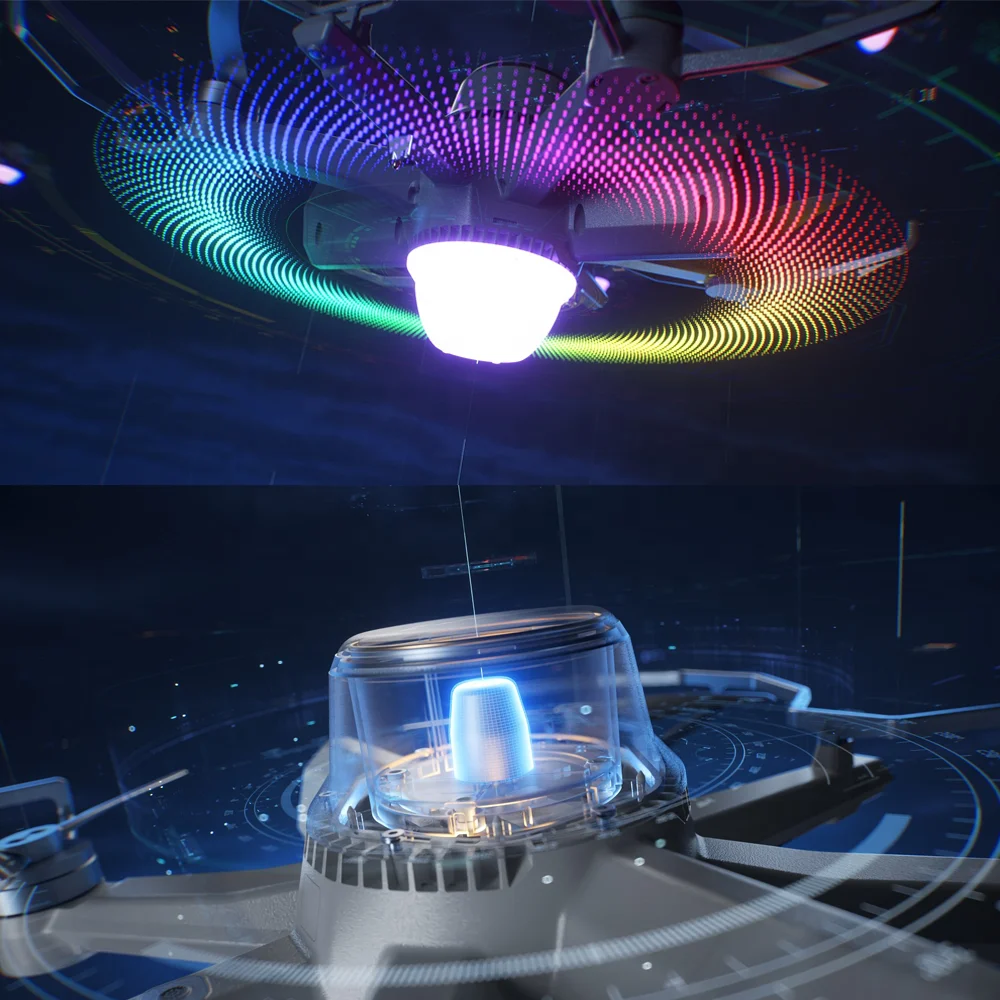 Real-Time Full Image Restoration Quadcopter UAV Full Color Strobe Light Drone DMD V4 for Drone Light Show Solutions-boxintelecom