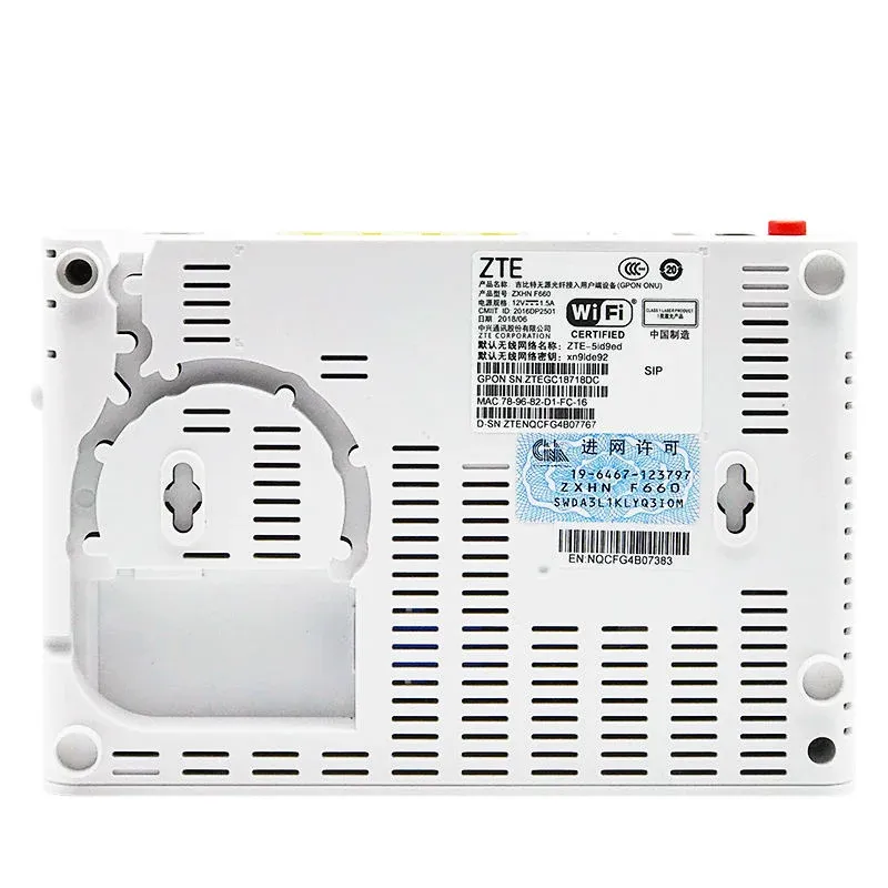 FTTH New Original ZTE F660 V5.0 Onu Gpon WIFI Ont 1GE 3FE 1POTS WIFI 1USB ZTE ZXHN F660 V8.0-boxintelecom