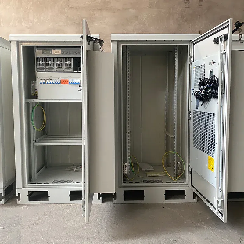 RH Customized Logo Integrated Outdoor Aluminum Cabinet IP55 Enclosure 5G Base Station Communication Power Equipment Metal Steel-boxintelecom