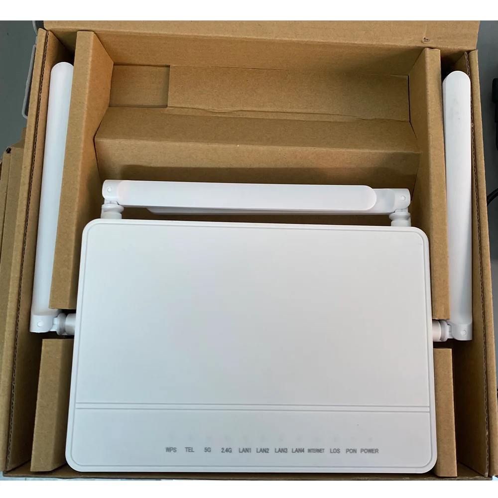 4Port + WiFi + 2USB + VoIP EL4022V 4 Ge ONT GPON XPON ONU 2.4G 5G Dual Band WiFi Modem-boxintelecom